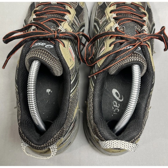ASICS GEL-Venture‎ 5 Trail Running Shoes Men\'s Size 9 Olive Green Orange T5N3N